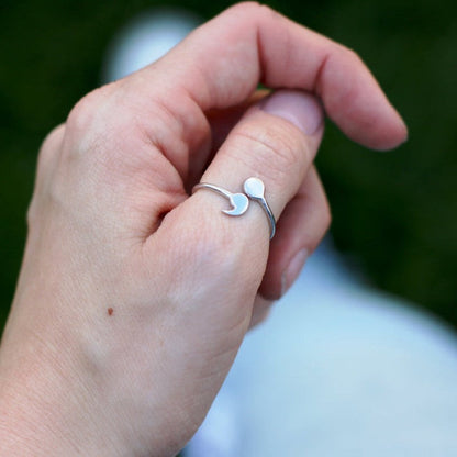 Delicate Semicolon Ring - Quincy Ring